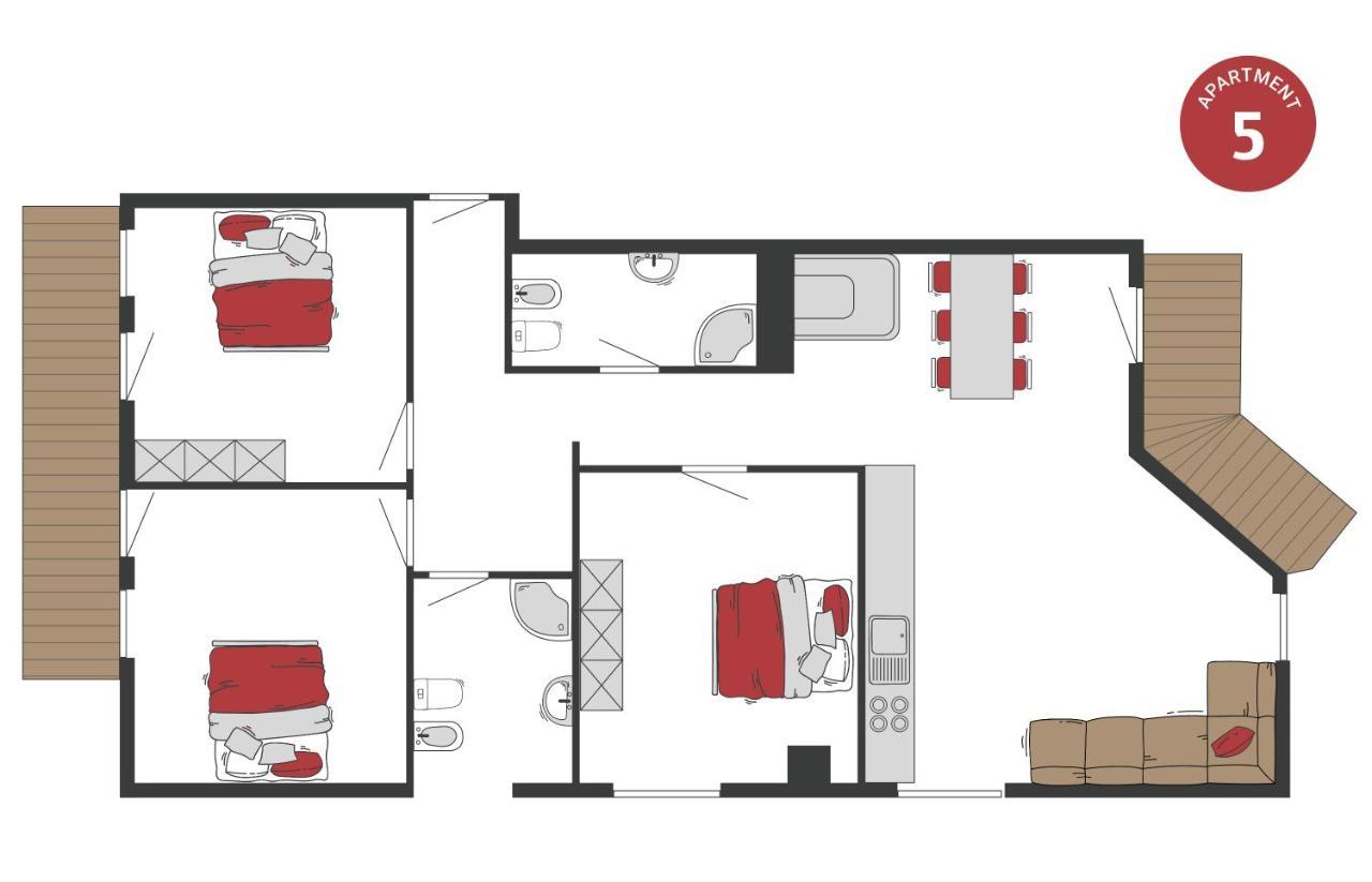 Peil Highend-Basic Apartments سان كانديدو الغرفة الصورة